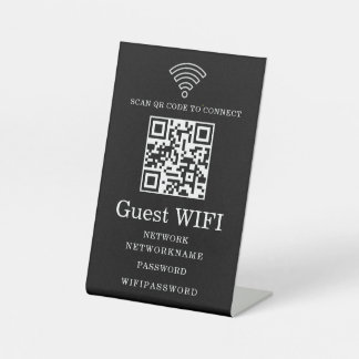 ゲストWi-Fiサイン 台座サイン