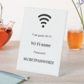 ゲストWiFiネットワークパスワード 台座サイン (インサイチュ)