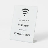 ゲストWiFiネットワークパスワード 台座サイン (正面)