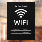 ゲストWifiパスワードウィンドウの固定 ウィンドウサイン (シート2)