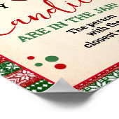 ゲス・ハウ・メニー・キャンディーズ ゲーム ダサいクリスマス スウェター 看板 ポスター (角)