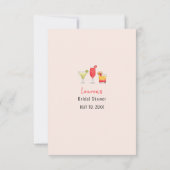 ゲス・フー カクテル ドリンク シャワーゲーム 招待状 (裏面)