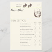 ゲス・フー - ベイビー エディション ゲーム カード | 双子の赤ちゃん靴 (正面)