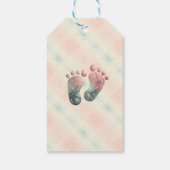 『ゲス・フー』性別発表の超音波 赤ちゃんのシャワー ギフトタグ (裏面)