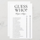 ゲス・フー LGBTQ シャワーゲーム (正面/裏面)