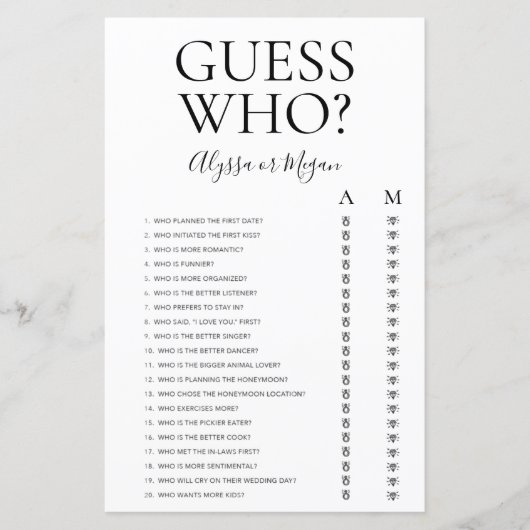 ゲス・フー LGBTQ シャワーゲーム (正面)