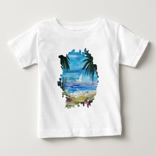 ゲタウェカリブのイ ベビーTシャツ (正面)