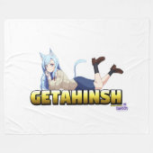 ゲタコージー フリースブランケット (正面(横))