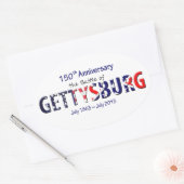 ゲチスバーグのシール 楕円形シール (封筒)