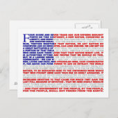 ゲチスバーグの住所 ポストカード (正面/裏面)