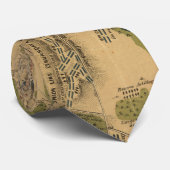 ゲチスバーグの戦いの地図 ネクタイ (ロール)