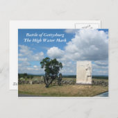 ゲチスバーグの戦いハイウォータマークはがきき ポストカード (正面/裏面)