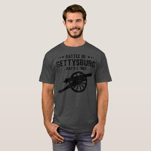 ゲチスバーグの戦いバトルアメリカ戦争 Tシャツ (正面フル)