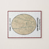 ゲチスバーグの戦いマップパズル ジグソーパズル (横)