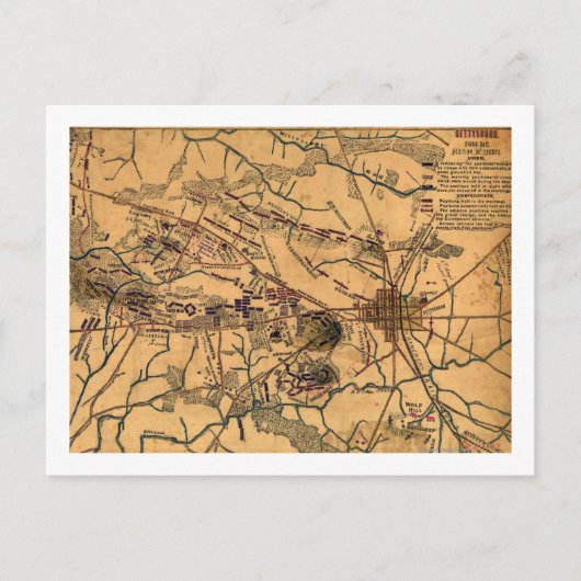 ゲチスバーグの戦い14 ポストカード (正面)