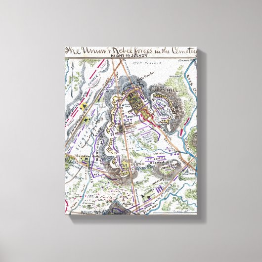 ゲチスバーグの戦い2 キャンバスプリント (正面)