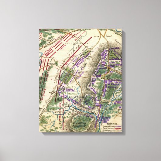 ゲチスバーグの戦い5 キャンバスプリント (正面)