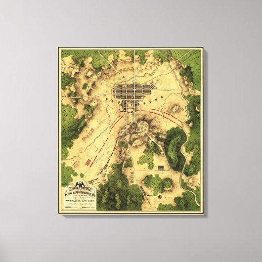 ゲチスバーグの戦い7 キャンバスプリント (正面)