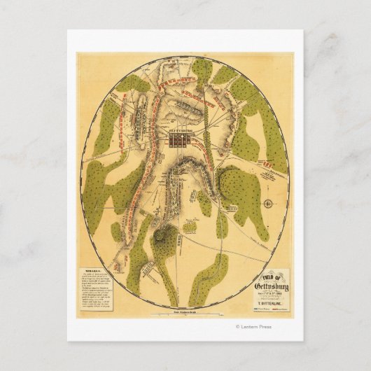 ゲチスバーグの戦い7 ポストカード (正面)