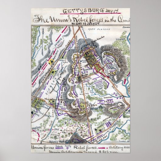 ゲチスバーグの戦い ポスター (正面)