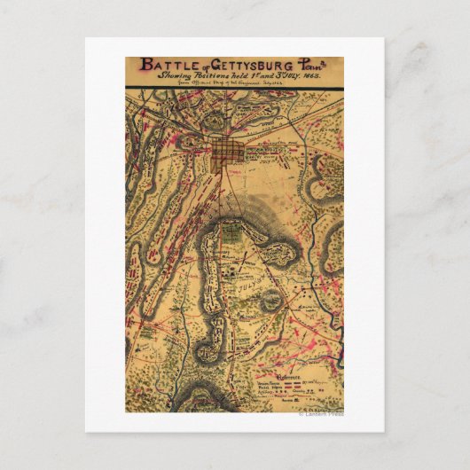 ゲチスバーグの戦い ポストカード (正面)