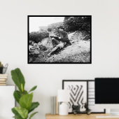 ゲチスバーグの戦場をスケッチするアーティスト1863 ポスター (ホームオフィス)