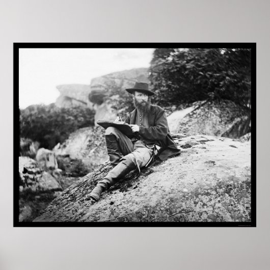 ゲチスバーグの戦場をスケッチするアーティスト1863 ポスター (正面)