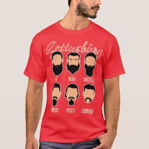 ゲチスバーグの面白い種類のクラシックひげTシャツ Tシャツ