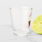 ゲチスバーグペンシルバニアレトロ動揺してサークル ショットグラス (左)