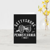 ゲチスバーグペンシルバニア1863戦場の戦争の市民 カード (黄色い花)