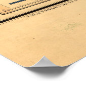 ゲチスバーグヴィンテージの地図（1863年） 3 ポスター (角)