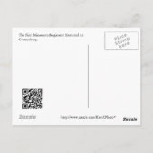 ゲチスバーグ像Iはがき ポストカード (裏面)