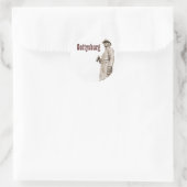 ゲチスバーグ像IIIセピアスケッチシール ラウンドシール (バッグ)