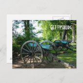 ゲチスバーグ国立公園のカノン軍隊 ポストカード (正面/裏面)