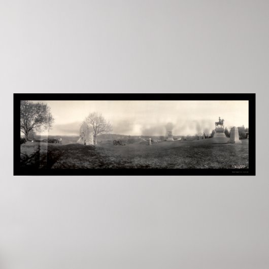 ゲチスバーグ墓地の写真1909 ポスター (正面)