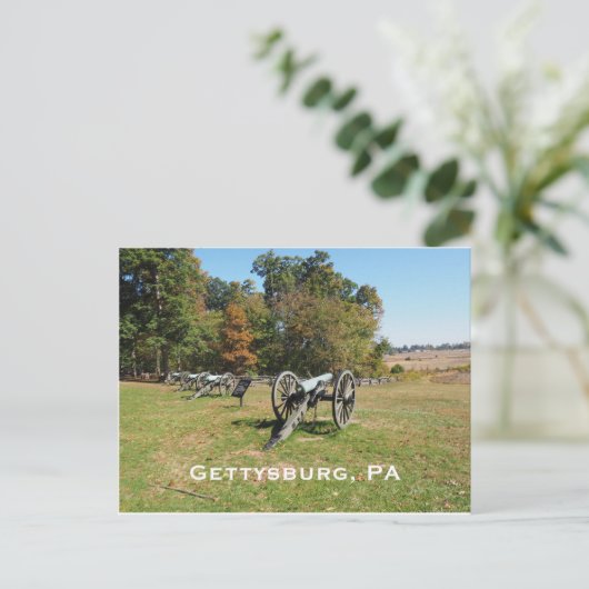 ゲチスバーグ戦場の大砲の列 ポストカード (スタンド正面)