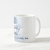 ゲチスバーグ戦場の大砲 コーヒーマグカップ (正面右)