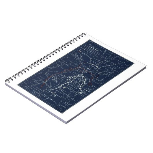 ゲチスバーグ戦場内戦の地図(1863年) ノートブック (左側)