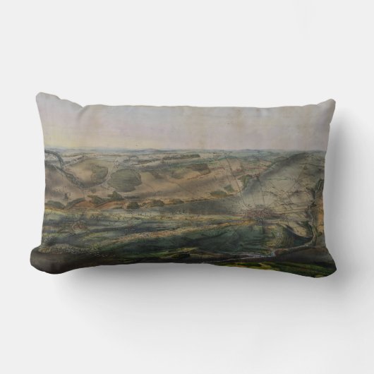 ゲチスバーグ戦場byジョン・バチェダー1863 ランバークッション (正面)