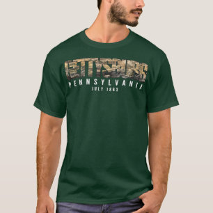 ゲチスバーグ歴史地図 Tシャツ