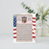 ゲチスバーグ演説オバマ就任式テーマ ポストカード (スタンド正面)