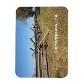 ゲチスバーグPAの木製フェンス マグネット (縦)