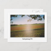 ゲチスバーグPAバトルフィールド「幽霊」ポストカード ポストカード (正面/裏面)