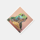 ゲッおもしろいコ食べスパゲティ スタンダードカクテルナプキン (角)