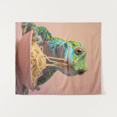 ゲッおもしろいコ食べスパゲティ タペストリー (正面(横))