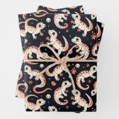 ゲッよくはしゃぐコ模様 ラッピングペーパーシート (インサイチュ)