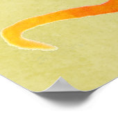 ゲッカラフルコ水彩イラストレーション ポスター (角)