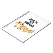 ゲック・ヨー アクト・トゥギャザー 面白いゲコの駒 ノートブック (左側)