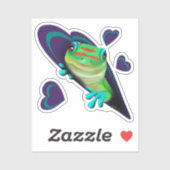 ゲッコとハート シール (シート)