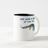 ゲッコを持つ人生はもっとおもしろい ツートーンマグカップ (正面右)